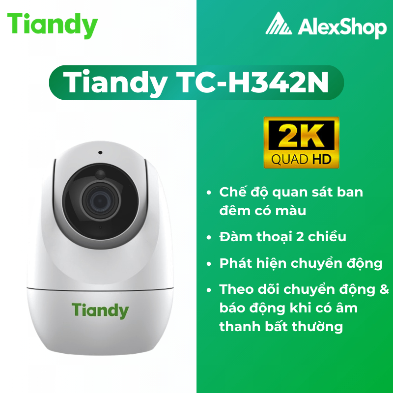 [2026] Camera Trong Nhà Tiandy TC- H332N / H342N [3-4M] Xoay Trong Nhà, Đàm Thoại 2 Chiều