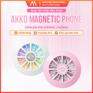 Quạt tản nhiệt điện thoại AKKO Magnetic Phone Cooler P10 (Trắng / Hồng)