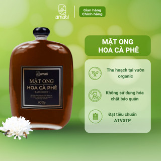  Mật ong hoa cà phê Amabi 450g 650g Mật ong rừng Đắk Lắk nguyên chất hỗ trợ sức khỏe sắc đẹp 