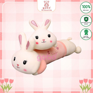  Gấu Bông Thỏ Nằm I Love You Gối Ôm Thỏ Hồng gối ôm cho bé gối ôm dài hình thú cute GABO TEDDY BEAR 