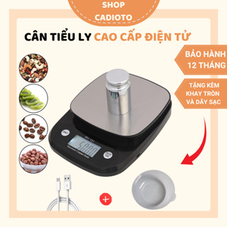 Cân Tiểu Ly Điện Tử 3kg - 0.1g, 5kg - 0.5g Cân Nhà Bếp Tiểu Li Làm Bánh, Cân Yến, Cafe, Hoa Quả