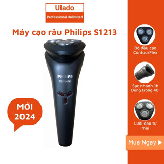 Máy Cao Râu Philips Dao Cạo Khô Và Ướt S1213 Thân Máy Kháng Nước Cao Cấp Sạc Nhanh 1h - uladovn