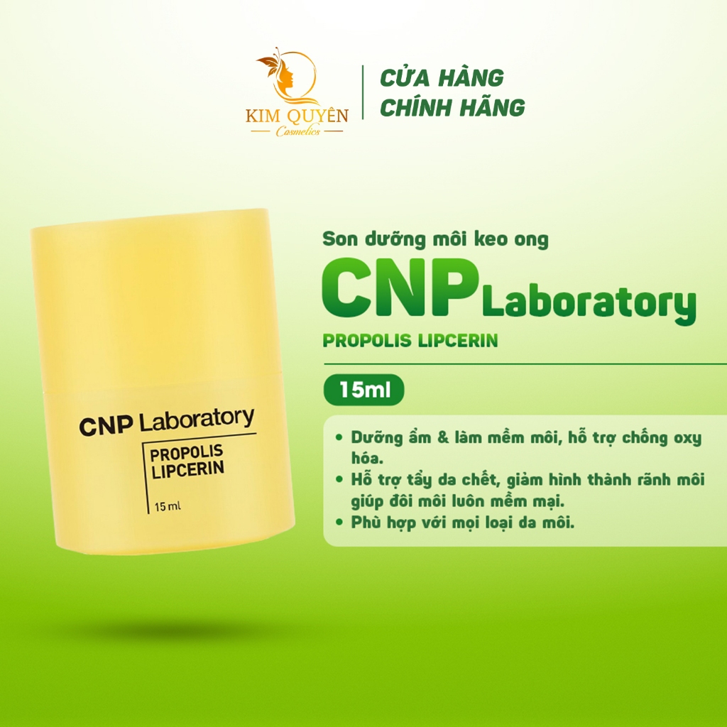 [CNP] Son dưỡng môi keo ong đa năng CNP Laboratory Propolis Lipcerin phục hồi và giữ ẩm môi