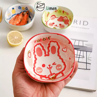 [Bảo Hành Bể Vỡ] Bát Sứ Ăn Dặm, Chén Ăn Dặm Cỡ Nhỏ Cho Bé, Bát In Hình Động Vật Dễ Thương BAT053