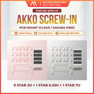 [HỎA TỐC] Stab bàn phím cơ AKKO Screw-in PCB Mount (Clear / Sakura Pink) - Maxpinggear