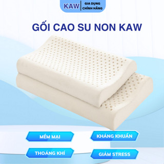 Gối Cao Su Non KAW Dành Cho Người Lớn, Thiết Kế Lượn Sóng, Chống Mỏi Cổ Vai Gáy Bảo Hành 1 Đổi 1