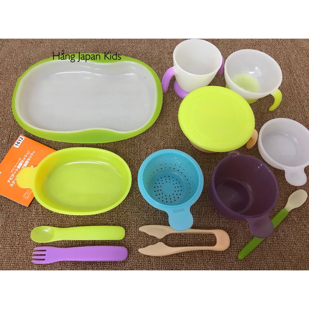Bộ đồ ăn tổng hợp Combi 14 món cho bé - Hàng chính hãng
