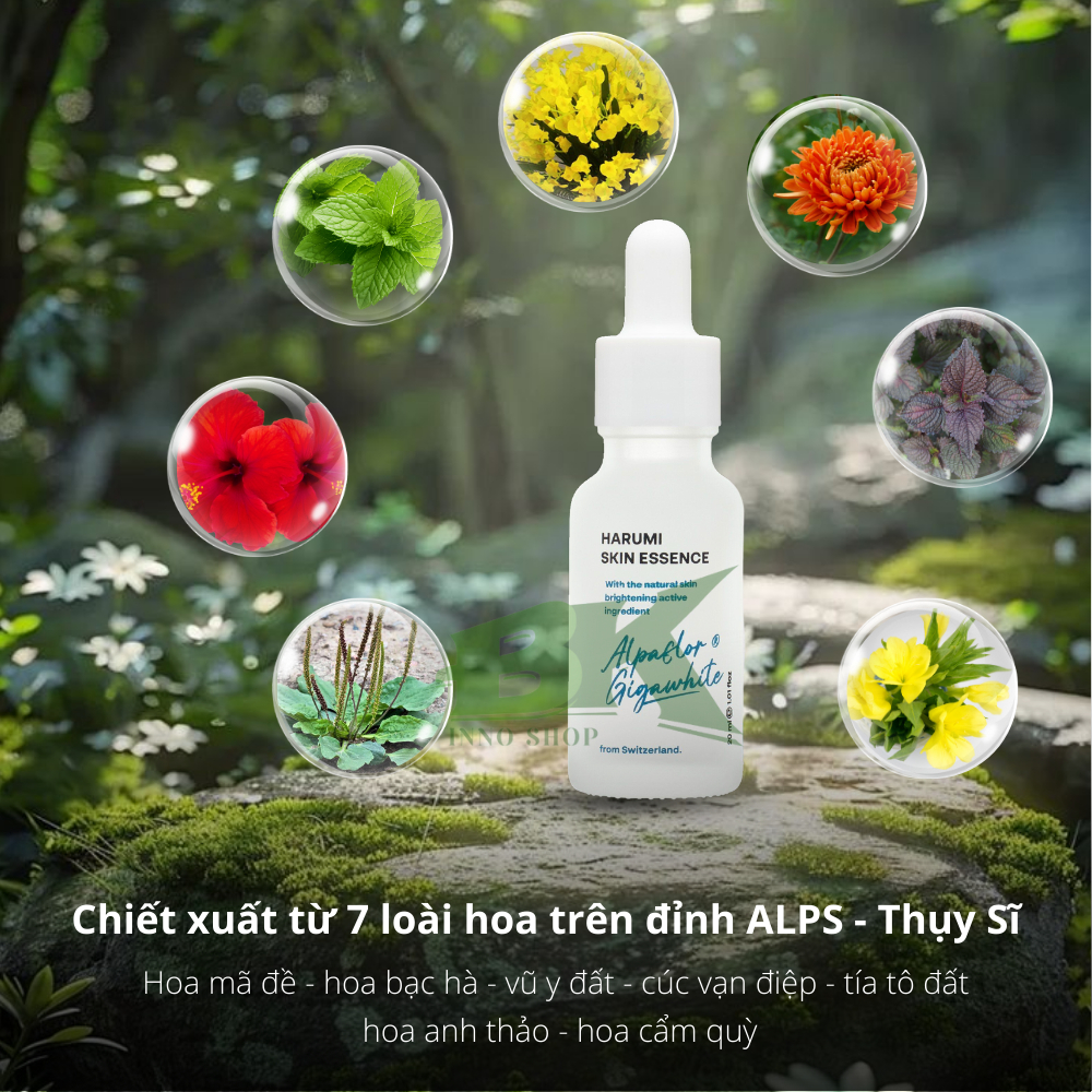 Tinh Chất Trẻ Hóa Da Thiên Nhiên Harumi Abera 20ml Hỗ Trợ Sáng Da, Trắng Da, Lấp Đầy Nếp Nhăn, Mờ Sạm, Nám , Tàn Nhang |