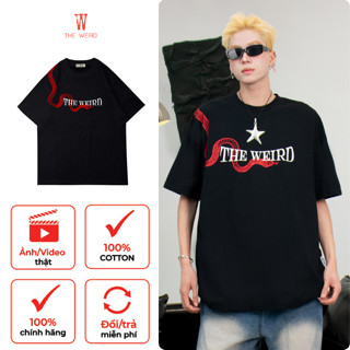 LOCAL BRAND Áo thun The Weird Phong Cách Unisex Form Rộng ATK920