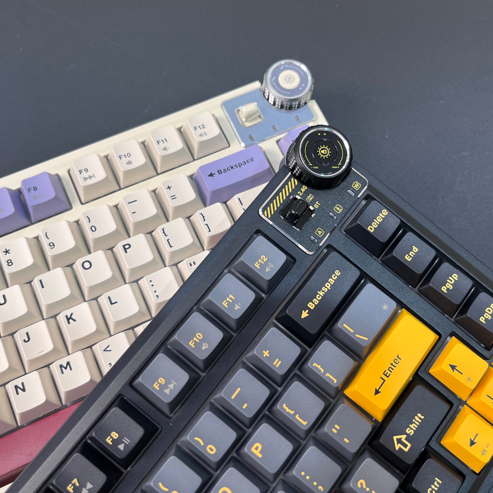 Bàn Phím Cơ Không Dây Núm Xoay AULA AU75 Gaming Hotswap 5 Pin 3 Mode Kết Nối Bluetooth Led Viền RGB | BigBuy360 - bigbuy360.vn