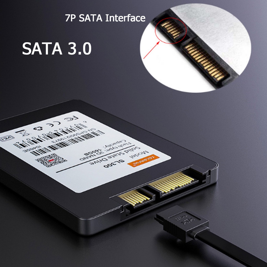 Cáp SATA3 6Gb/s Chính Hãng Cho Ổ Cứng SSD & HDD 2.5” 3.5” - Dây Kết Nối Mainboard  Chất Lượng Cao