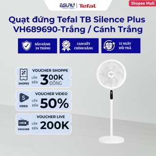 Quạt đứng có điều khiển từ xa Tefal Turbo Silence Plus VH689690 - Gió đối lưu đa chiều - BH 24 Tháng
