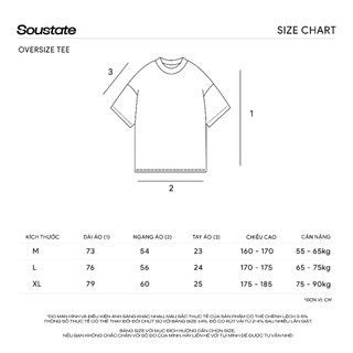 Áo Thun Oversize SOUSTATE "Sketch Plan" (Trắng)