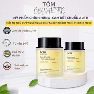    Hàng công ty Mặt Nạ Ngủ Dưỡng Sáng Da Belif Super Knight Multi Vitamin Mask 75ml 120ml cải thiện làn da mệt mỏi sáng k 