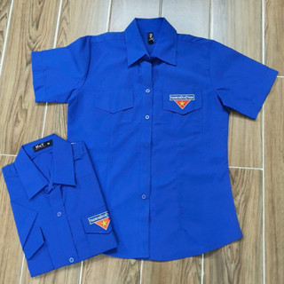 [ĐOÀN - TN] (size nhỏ) Áo sơ mi đoàn thanh niên tay ngắn logo thêu hàng đẹp