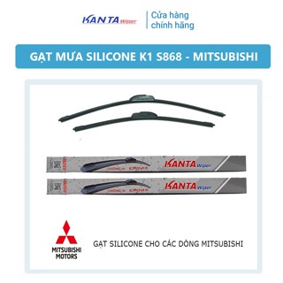 [MITSUBISHI] - Bộ 2 gạt mưa silicone K1 - Gạt mưa chính hãng Kanta - Xpander,Pajero,Mirage,Outlander,Triton,Attrage...