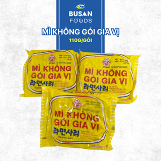 Mì Gói Hàn Quốc Mì Không Gia Vị Ăn Lẩu, Mì Nấu Các Món Xào, Trộn. Sợi Mì Thơm Dai Mềm Set 3 Gói Ottogi 110G  Busan Foods