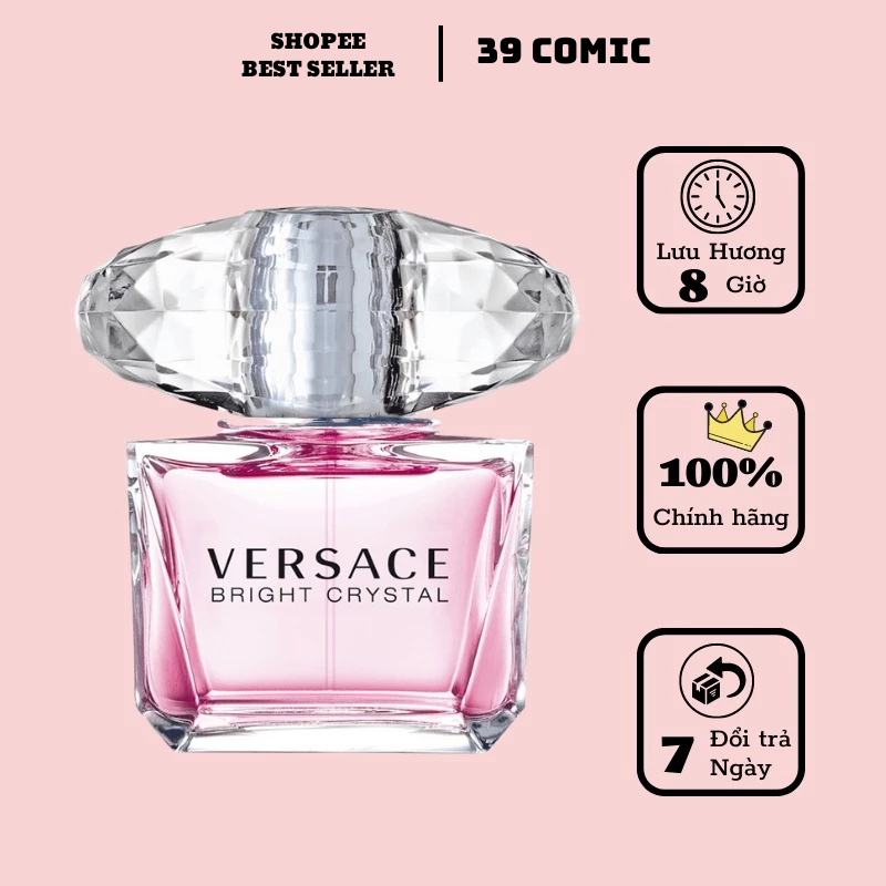 Nước Hoa Nữ Thơm Lâu Verseca Hồng 100ml Hương Thơm Ngọt Ngào, Nhẹ Nhàng, Lưu hương 12h - Nuoc Hoa nu