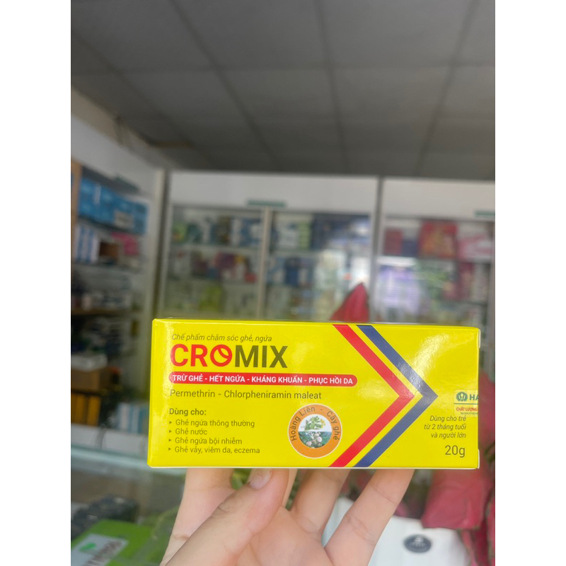 Kem bôi ghẻ,ngứa CROMIX tuýp 20gr