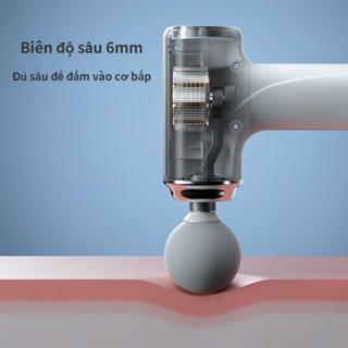 Máy Massage Cầm Tay Mini 4 Đầu 6 Chế Độ - Công Nghệ AI Cảm Biến Lực Nhấn Giúp Giảm Đau Mỏi, Giãn Cơ