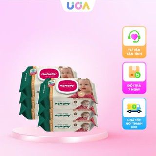 [COMBO] Khăn ướt cao cấp Mamamy không mùi an toàn cho bé (60/80/90/100 tờ - hộp có nắp)