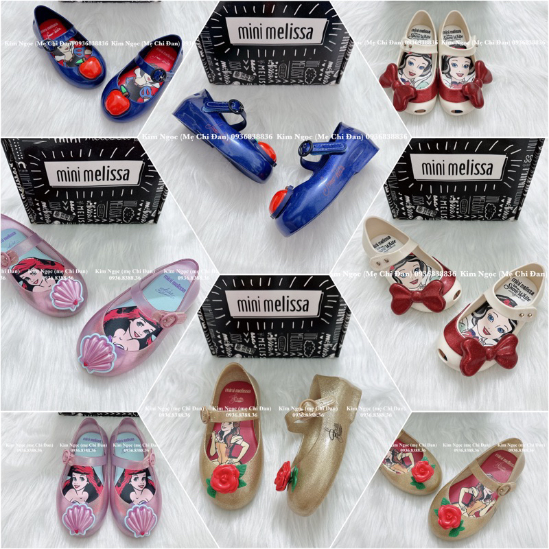 Giày melissa công chúa cho bé gái 1-8 tuổi