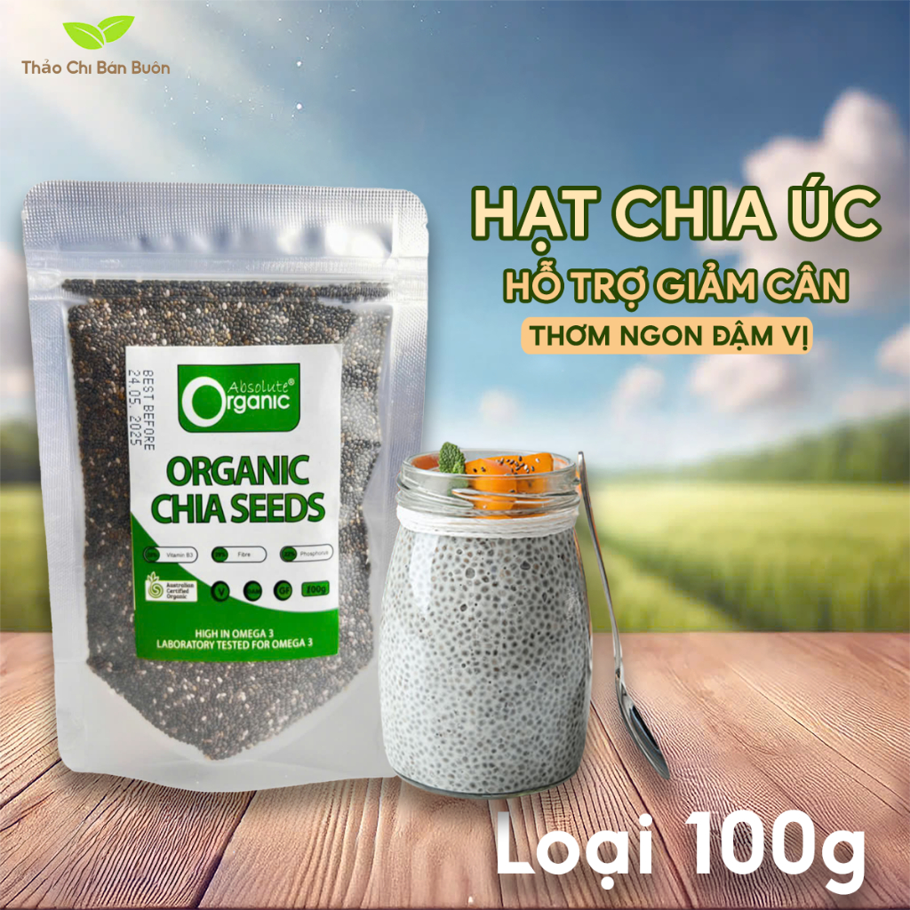 Hạt chia Úc 100gr Thảo Chi - Date Mới
