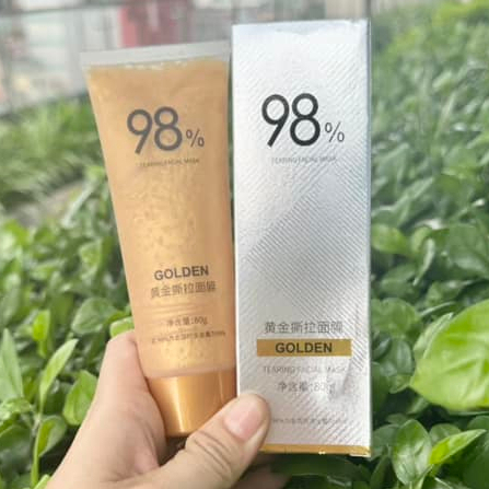 Mặt nạ lột lá vàng- Mặt nạ chống nhăn 98% Golden Peel Off, Mặt nạ tẩy tế bào chết vàng