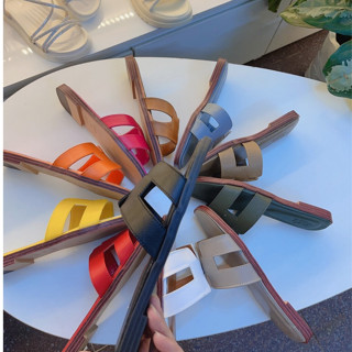 Dép nữ chữ H, dép lê HM thời trang,dép chữ H nữ da sần đế vân gỗ (5 màu)