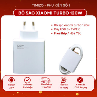 Bộ sạc Xiaomi Sạc 120W Sạc Nhanh Tăng Áp Cho Xiaomi 14/13/ 12Pro Lite Redmi Note K70/K60/K50/12/11Pro...