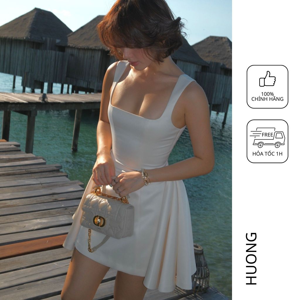  Đầm taffeta silk Helene Dress HUONG BOUTIQUE HBV1293 