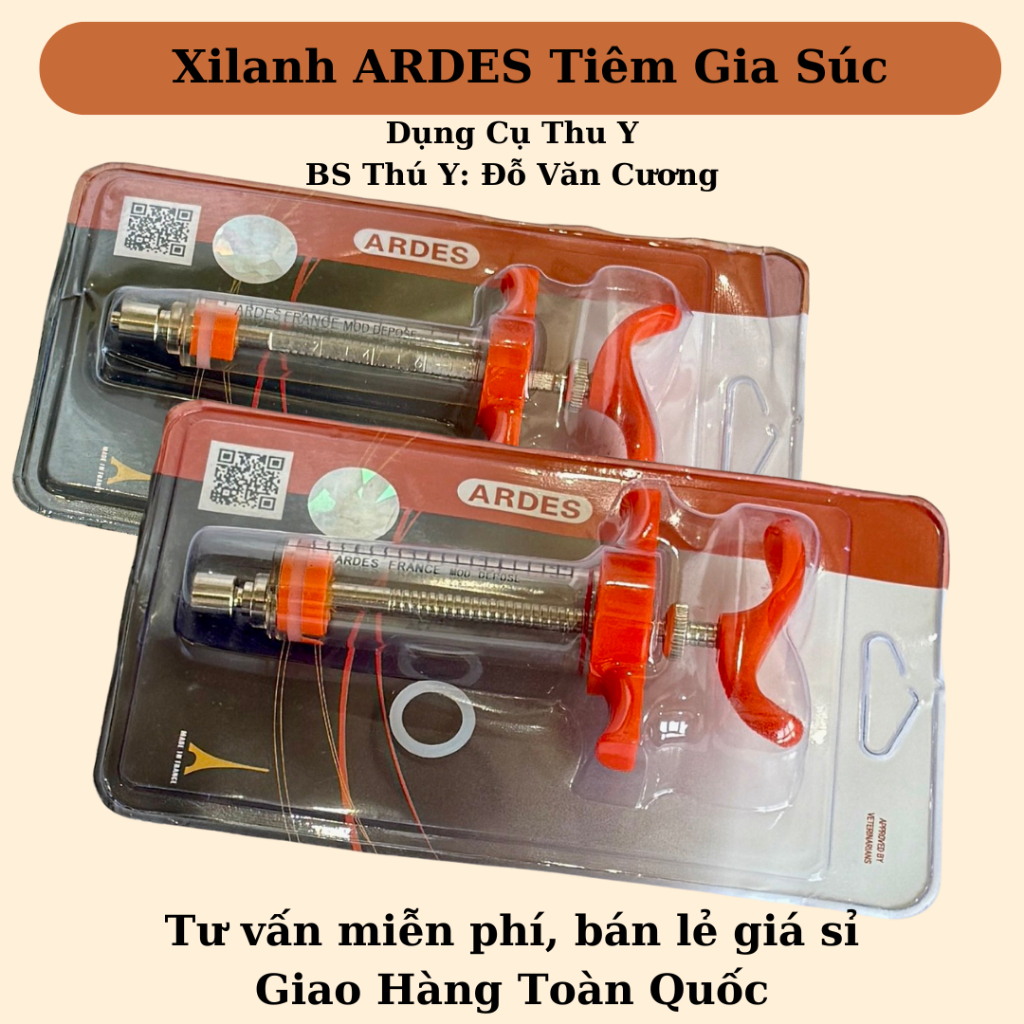 Xi Lanh Nhựa Meka ARDES 10ml/20ml - Xi Lanh ARDES - Dụng Cụ Tiêm Gia Cầm, Gia Súc Chuyên Dụng