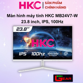  Màn hình máy tính HKC MB24V7-W   MB27V7-W Trắng  Tấm nền IPS 100Hz   Chính Hãng 