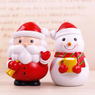  tô tượng thạch cao người tuyết cây thông noel Tậng bộ 6 màu 1 bút 