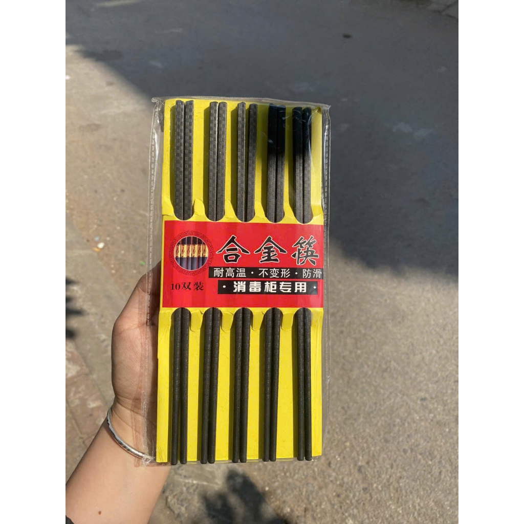 Đũa nhật kháng khuẩn Shikisai vỉ 10 đôi