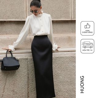 Áo sơ mi Delores Silk Blouse HUONG BOUTIQUE HBSM1161