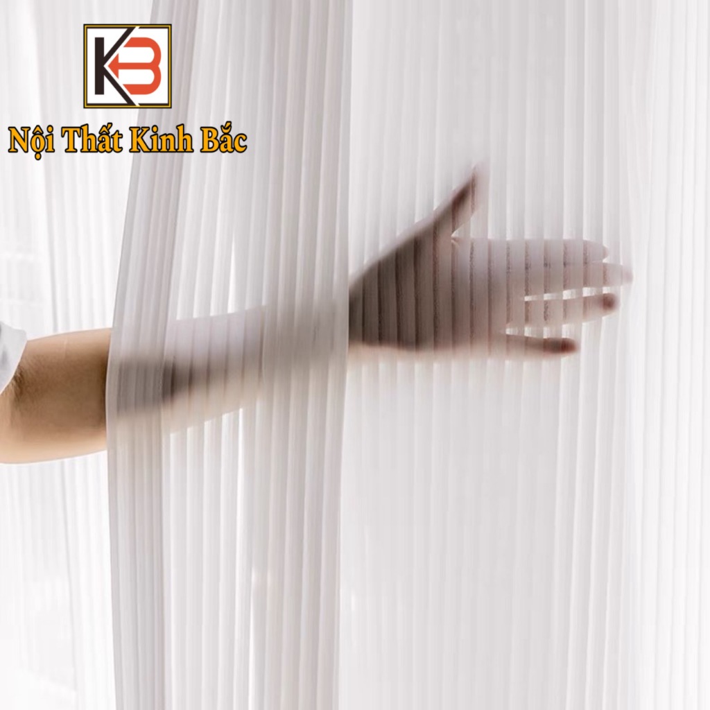 Rèm cửa voan song song KB02-Rèm cửa voan lụa mềm mại cao cấp