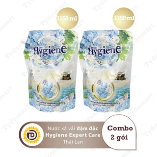 Nước Xả Vải Đậm Đặc Hygiene Thái Lan Màu Xanh Life Nature Dung Tích 1150-1300ml/túi (Combo 2 Túi)