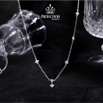 Dây Chuyền Bạc Hoa Nhí Cỏ 4 Lá - Minh Canh Jewelry