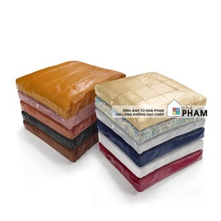 ĐỆM NGỒI BỆT DA PU NHÀ PHAM (40, 50CM), CÓ THỂ THÁO VỎ RA
