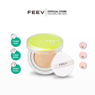   Hàng cty chính hãng có tem phụ Phấn nước thuần chay chống nắng căng bóng FEEV Hyper-Fit Bare Cushion 15g SPF40 PA++ 