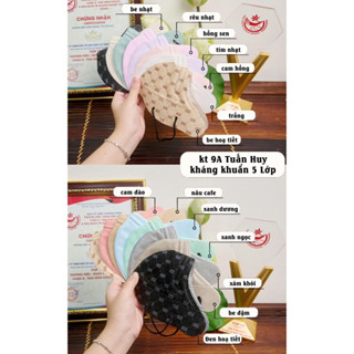 Sỉ 100 chiếc khẩu trang 9A Tuấn Huy Chống nắng toàn diện, 5 lớp dày dặn, chống tia UV, Lọc bụi, Kháng khuẩn