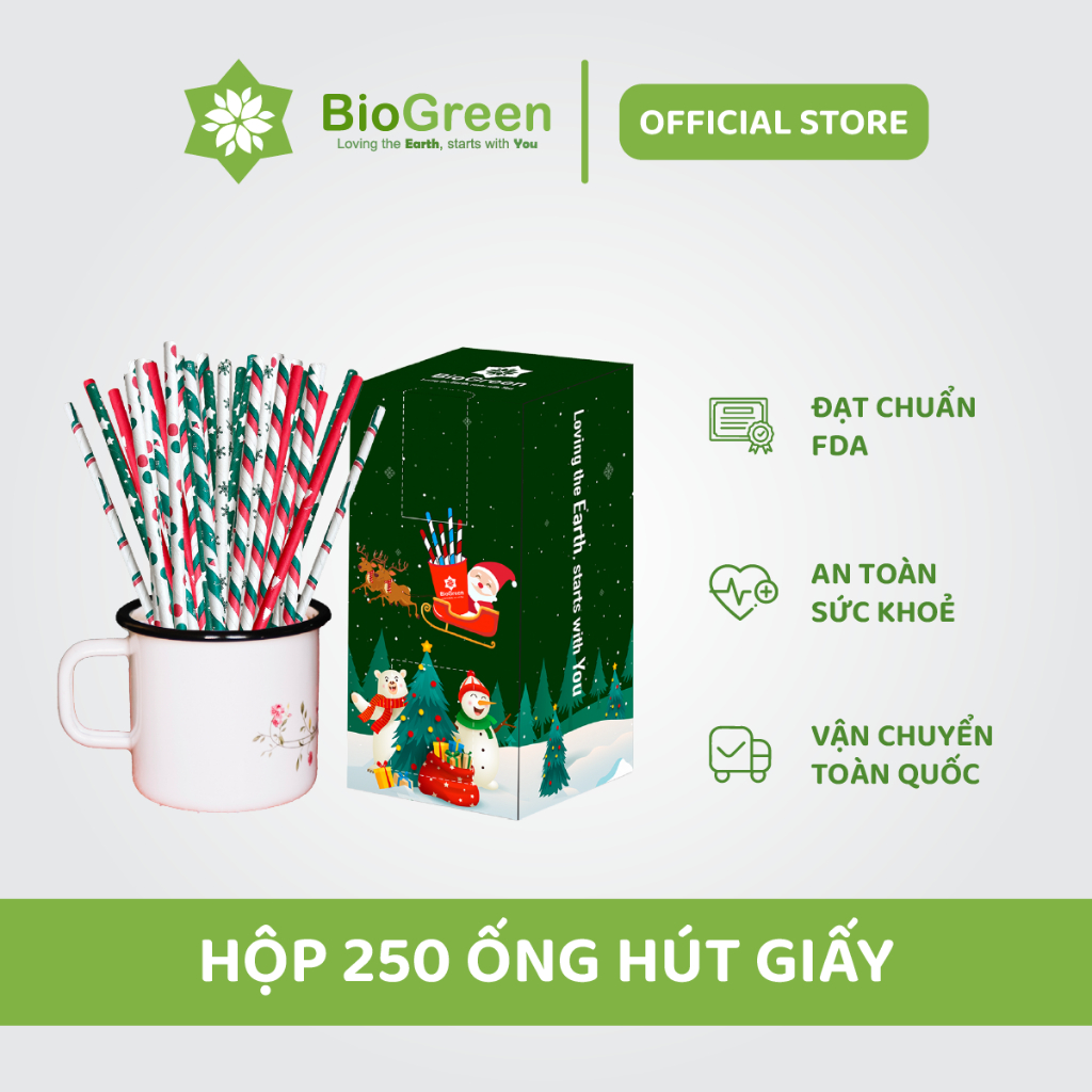  Hộp 250 PHI 6 ỐNG HÚT GIẤY GẠO BÃ MÍA CỎ NHIỀU MÀU TRẮNG NÂU,.. cho tiệc tùng 