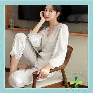 [SET QUẦN ÁO] Đồ Ngủ Cao Cấp Lụa Mịn