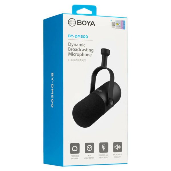 Thiết bị Streaming BOYA BY-DM500 – Dynamic Broadcasting Microphone
