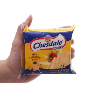 Giá Sale Phô mai lát Chedale 12 miếng gói 250g