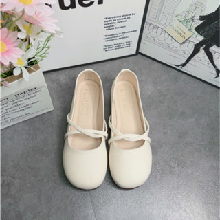 Giày búp bê quai xoắn da mềm đế cao su dẻo B06