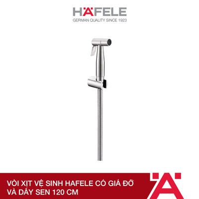 Vòi xịt vệ sinh Hafele có giá đỡ và dây sen 120cm 485.95.032