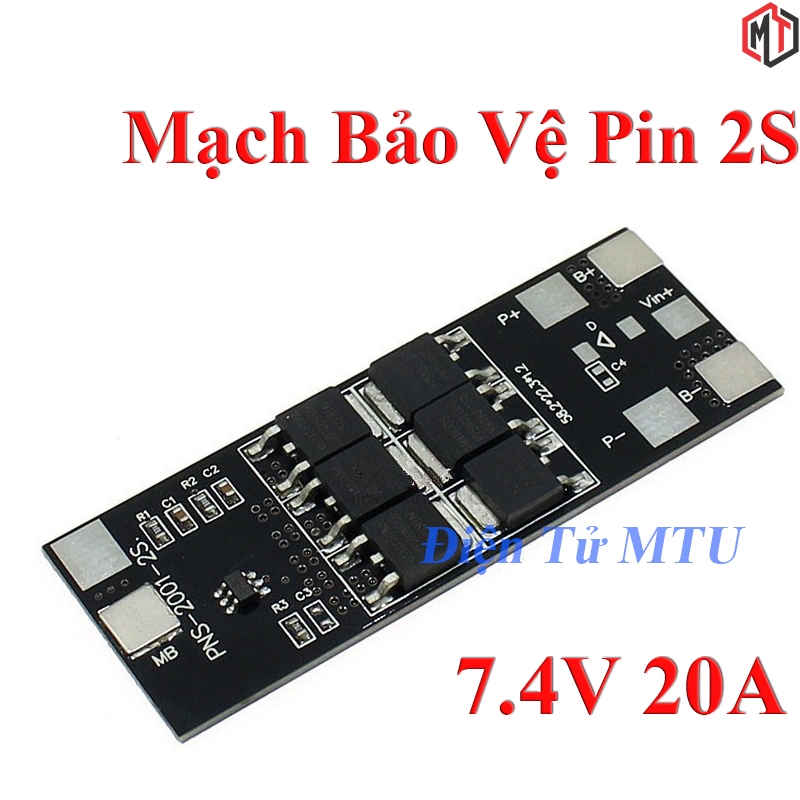 Mạch Sạc Bảo Vệ Pin Li-Ion 18650 -2s 8.4V - dòng 20A  PNS-2001-2S