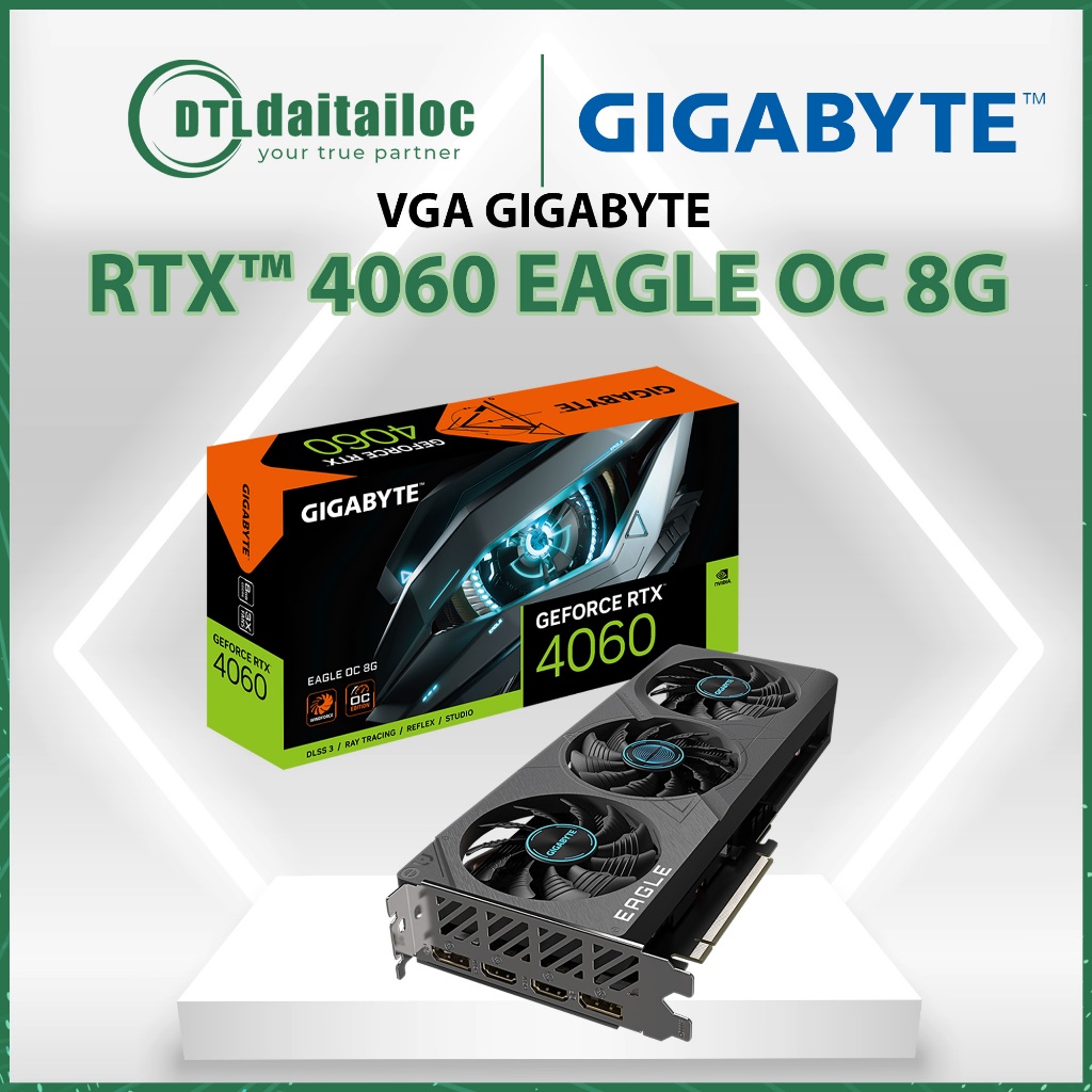 VGA Card Màn Hình GeForce RTX™ 4060 EAGLE OC 8G - Hàng Chính Hãng